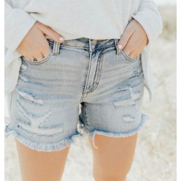 Carly Jean Los Angeles Pants - SOLD - Larsen Distressed Shorts